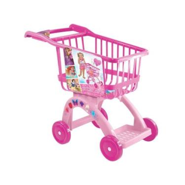 Imagem de Carrinho de Supermercado Infantil Disney Princesa - Carrinhos de Compr