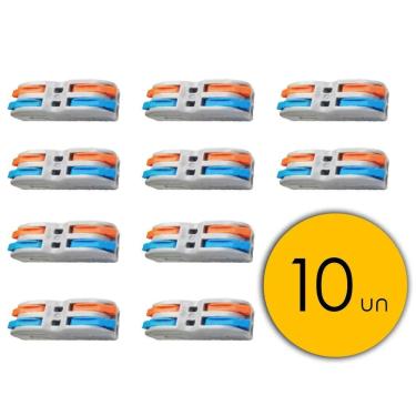Imagem de Emenda Eléctrica Conector Tipo Borne 10 Pcs Duplo Pct 2-2