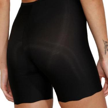 Imagem de Bermuda Feminina Modeladora Virtuel Invisivel Demillus, G, Preto