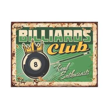 Imagem de Placa De Metal Vintage Retrô Para Decoração De Parede De Café, Bar, Pu