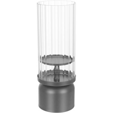 Imagem de CASTIÇAL DECORATIVO PORTA VELA HOME&CO METAL 34x12x12cm PRETO