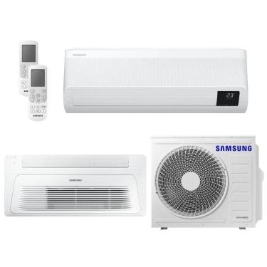 Imagem de Ar Condicionado Multi Bi Split HW e K7 Samsung Wind Free 18000 BTU (1x9000+1x18000) Quente e Frio Inverter