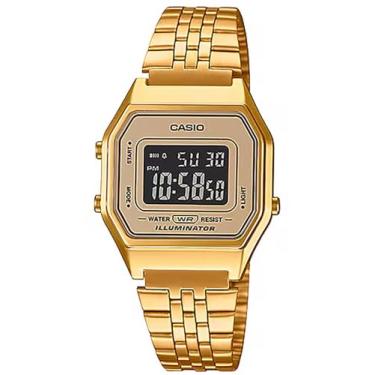Imagem de Relógio Feminino Digital Casio Vintage LA680WGA-9BDF - Dourado