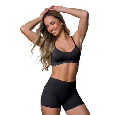 Imagem de Sutiã Top Básico Adulto Selene Modelo Sem Bojo Com Alças Reguláveis, P