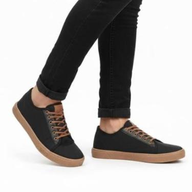 Imagem de Tênis Sapatênis Polo Original Em Lona De Amarrar Sola Costurada 2220-Masculino