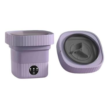 Imagem de Mini Máquina De Lavar Roupas Dobrável Portátil 12 Litros lilás
