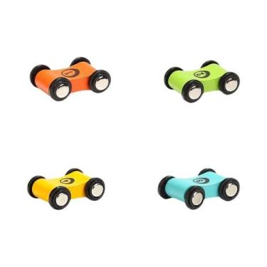 Imagem de Brinquedo De Madeira Para Crianças, Carro De Corrida Com Rampa De Subs