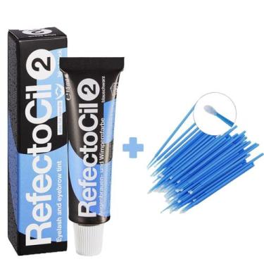 Imagem de Coloração Tintura Refectocil Preto Azulado 2.0 de Sobrancelhas e Cilio
