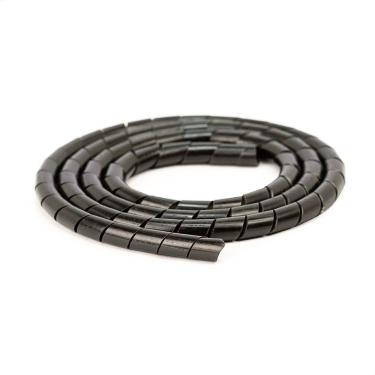 Imagem de Organizador Fios E Cabos Spiraduto 1-4 Preto - 5 Metros
