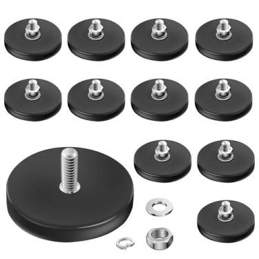 Imagem de Ímãs revestidos de borracha AHIER Neodímio Magnet Base, pacote com 12