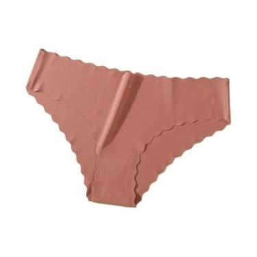 Imagem de Calcinhas Femininas Sexy De Seda Gelada Sem Costura, Respiráveis E Elá