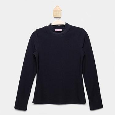 Imagem de Camiseta Térmica Infantil Pix Love Manga Longa Gola Alta Menina-Feminino