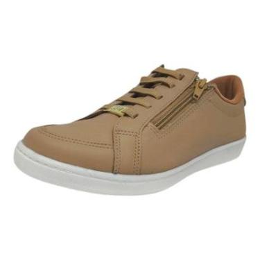 Imagem de Tênis Casual Feminino Prático em Couro Marina Mello-Feminino