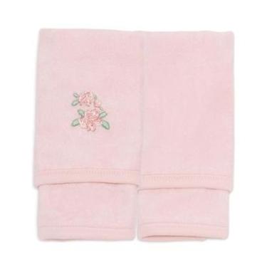 Imagem de Kit 2 Toalhas De Boca Algodão Rosa Claro Mini & Co-Feminino