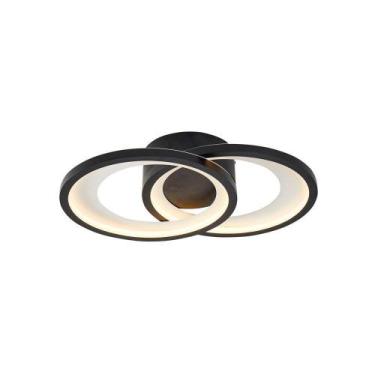 Imagem de Plafon Nordecor Zahal Eli 2514 Led Bivolt Preto