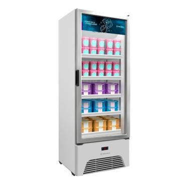 Imagem de Refrigerador Vertical Metalfrio 581 Litros VF50AH, Frost Free, Porta de Vidro, Branco, 220V