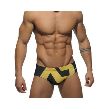 Imagem de Sunga Boxer Masculina De Secagem Rápida Com Estampa De Letras Para Pra
