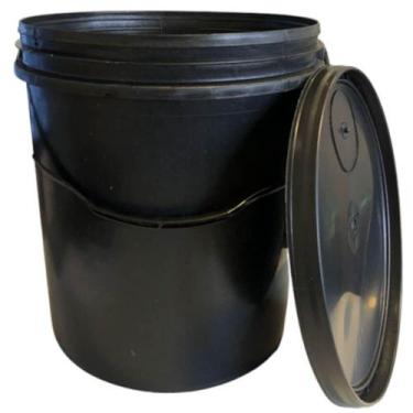 Imagem de Balde Com Tampa Preto Reciclado 16 Litros - 57 - Rs Plast - OUTRAS MAR