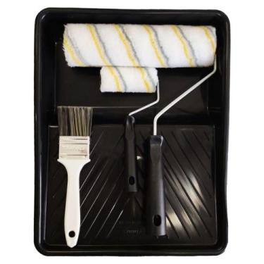 Imagem de Kit Para Pintura Com Bandeja, Rolo E Trincha - - Compel Kit Bandeja Gp