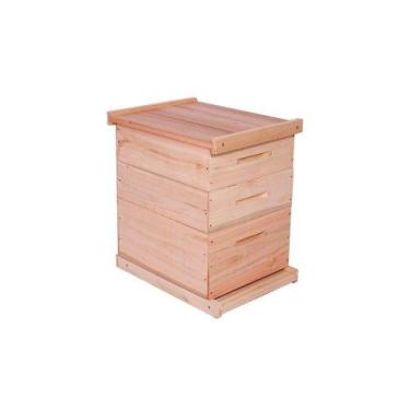 Imagem de Caixa De Abelha Padrão Langstroth Eucalipto Com 2 Melgueiras - BEETHOV