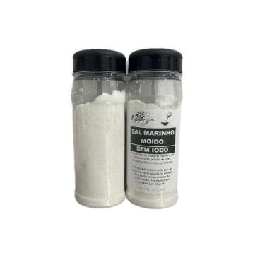 Imagem de Sal Marinho Moído Integral Sem Iodo 500g - Kippys Natural