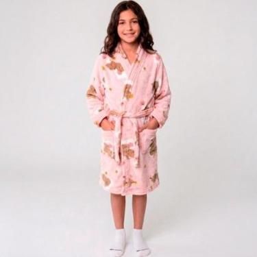 Imagem de Roupão Benévola Infantil Confortável Aconchegante Tecido Leve Criança Casual Feminino Masculino-Unissex