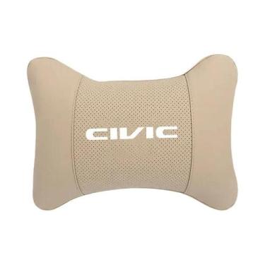 Imagem de Almofada De Pescoço E Apoio Lombar De Couro Para Assento De Carro, Par