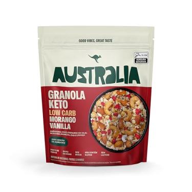Imagem de Hart's Natural Granola Australia Keto Low Carb Morango e Baunilha - Granola Sem Açucar,...