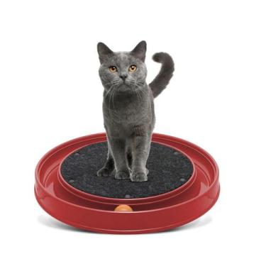 Imagem de Arranhador gato redondo furacao pet cor:vermelho