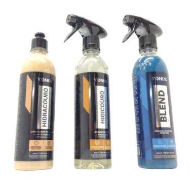Imagem de Kit Limpeza Interna e Externa Vonixx, Higicouro + Hidracouro + Blend, 