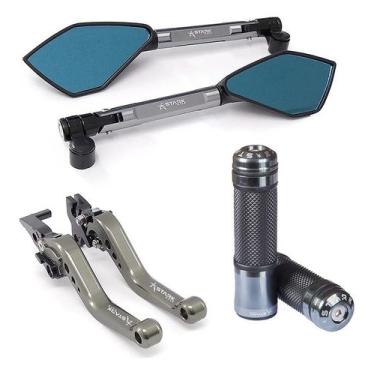 Imagem de Manopla Retrovisor Manete Fazer 150 Ubs Factor 150 Ubs Todas - Stark R