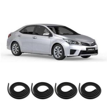 Imagem de Kit Borracha Vedação Das 4 Portas do Corolla 1998 em diante - sem marc