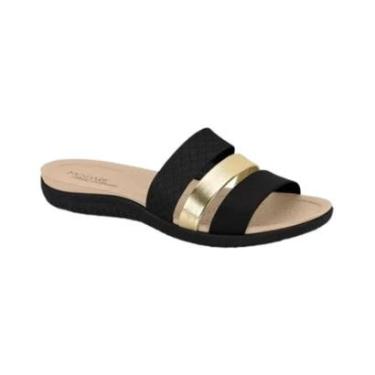 Imagem de Chinelos Modare Preto/Dourado Feminino 7125.200-Feminino
