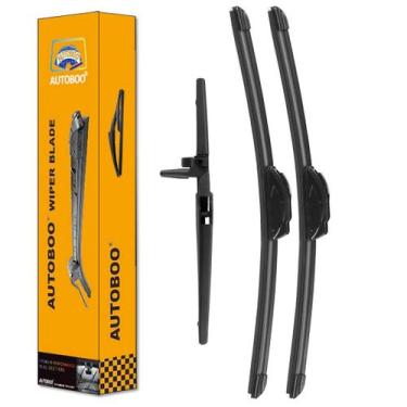 Imagem de Limpadores de pára-brisa AUTOBOO 24cm + 20cm com 30cm traseiro para To
