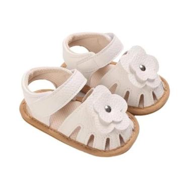 Imagem de Sandálias Brancas De Verão Para Bebês Princesas, 0-18 Meses, Com Laço 