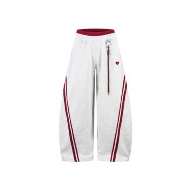 Imagem de Calça de moletom Aelfric Eden Stripes Baggy Barrel Casual Y2K Grey L