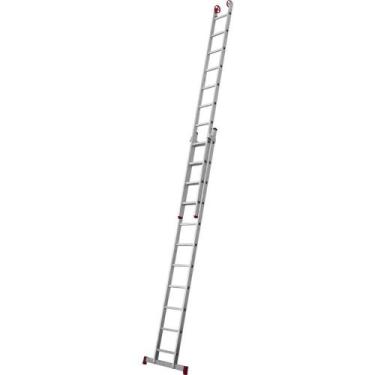 Imagem de Escada Extensiva de Alumínio, 2 x 11 Degraus, 3 em 1, Esc0620, Botafog