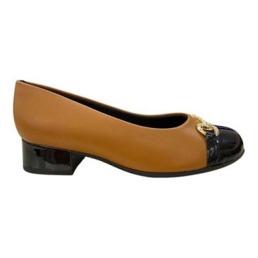 Imagem de Sapato Scarpin Feminino Piccadilly Casual Ultraconforto 145053 Caramel
