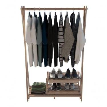 Imagem de Guarda Roupas Closet Atemporal Madeira Natural Reforçado - TECHNOX