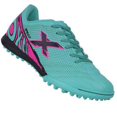 Imagem de Chuteira Ifnantil Oxn Speed 5 Society X Pro Meninos, Verde, 28