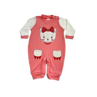 Imagem de Macacão em Suedine Gatinha Rosa ou Coral Feminino - PETUTINHA, Burnt s