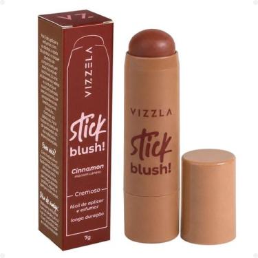 Imagem de Blush Stick Vizzela Cinnamon Marrom Canela 7g