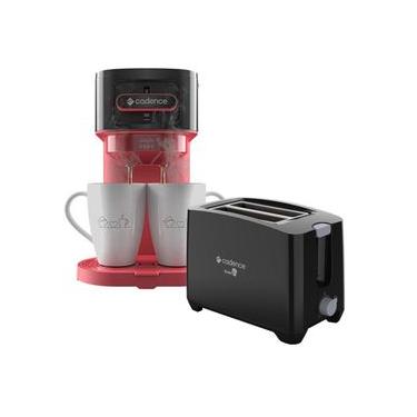 Imagem de Kit Cafeteira Single Up 300ML 220V com Torradeira Croc 750W 2 Fatias 7 Níveis Cadence