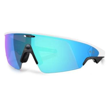 Imagem de Óculos Oakley Meta Vangard Prizm Sapphire, Único, Branco