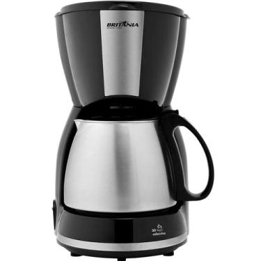 Imagem de Cafeteira Eletrica 15 Cafes 550W Britania 1.2L inox 127V Jarra em Inox