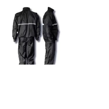 Imagem de Capa De Chuva Motoqueiros Ciclistas Impermeável Calça Jaqueta C/ Capuz