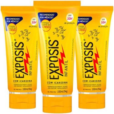 Imagem de Exposis Repelente De Insetos Infantil Sem Perfume Gel Kit 03