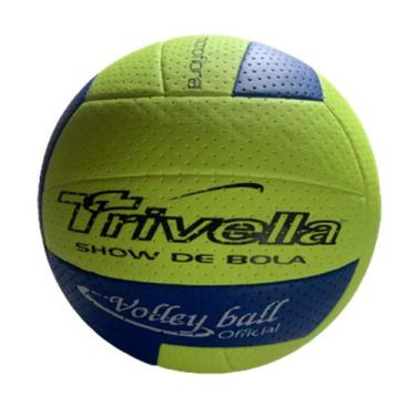 Imagem de Bola de Volei Trivella Microfibra, Verde, Azul, Único