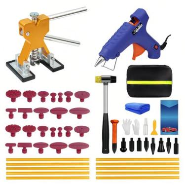 Imagem de Kit de Reparo de Amassados Sem Pintura DIQDI 49 Peças com Pistola de C