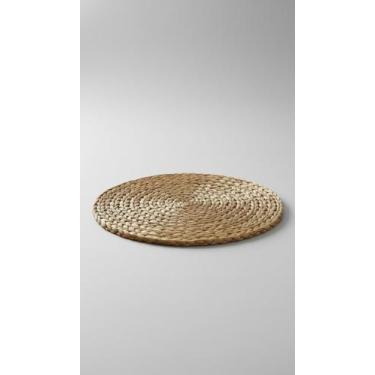 Imagem de Kit 6 Sousplat Redondo Palha Natural 38.5cm - Congratulations Store